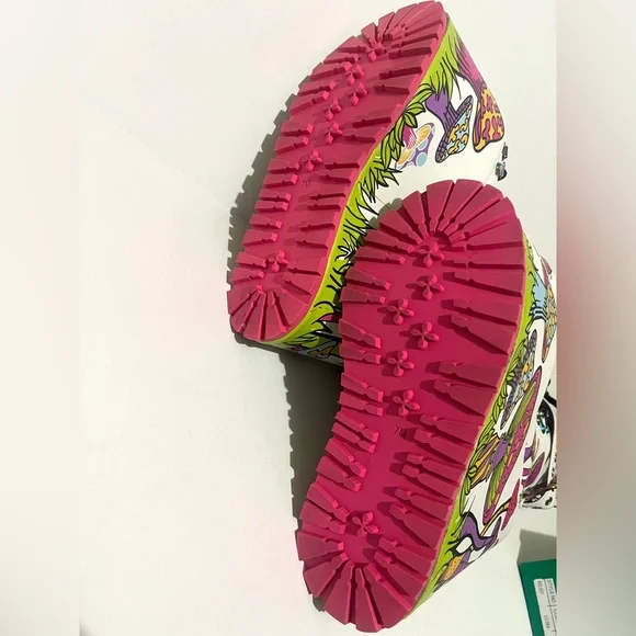 Dollskill Psychedelic Fairytale Women's Double Stack Platform Boots - Picture 5 of 8